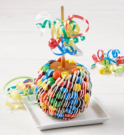 Delightful Caramel Apple with Candies